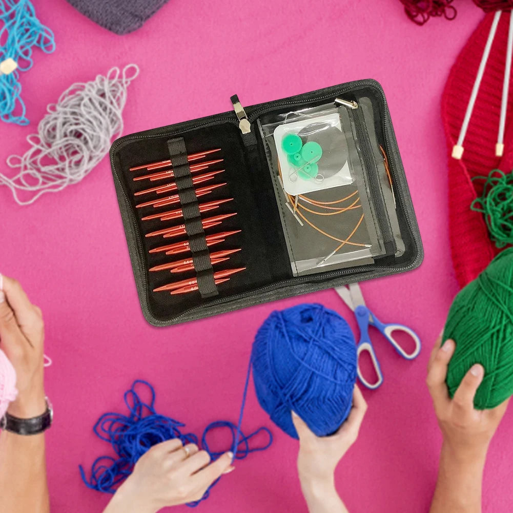 Aluminium Circular Knitting Needles Set for DIY Crafts