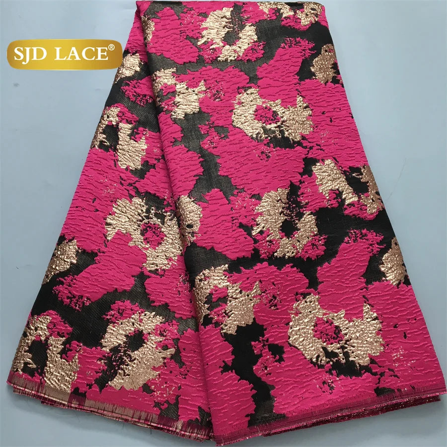 SJD Lace African Fabric High Quality French Jacquard for Dresses
