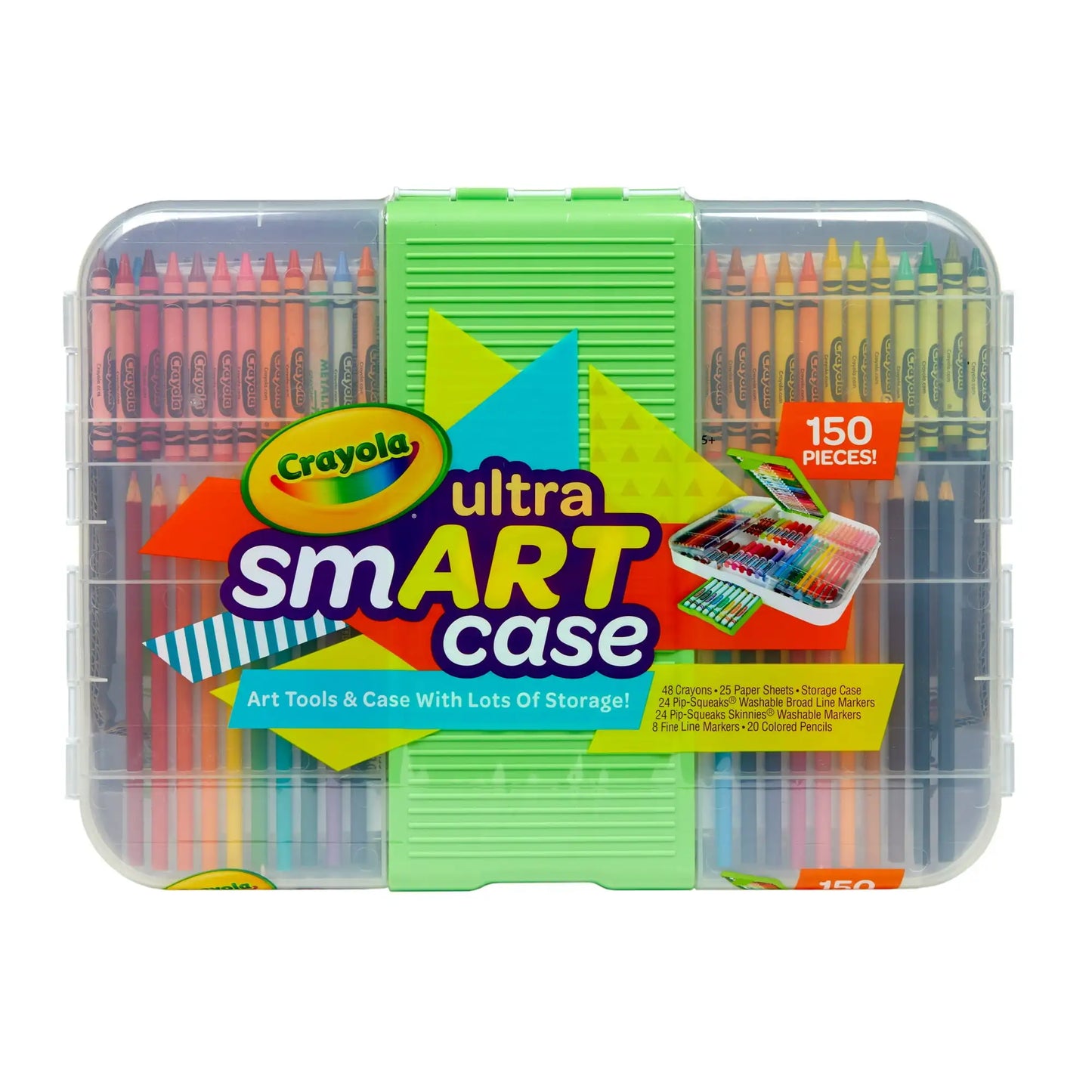 Crayola Ultra Smart Case Markers and Crayons Arts and Crafts Set