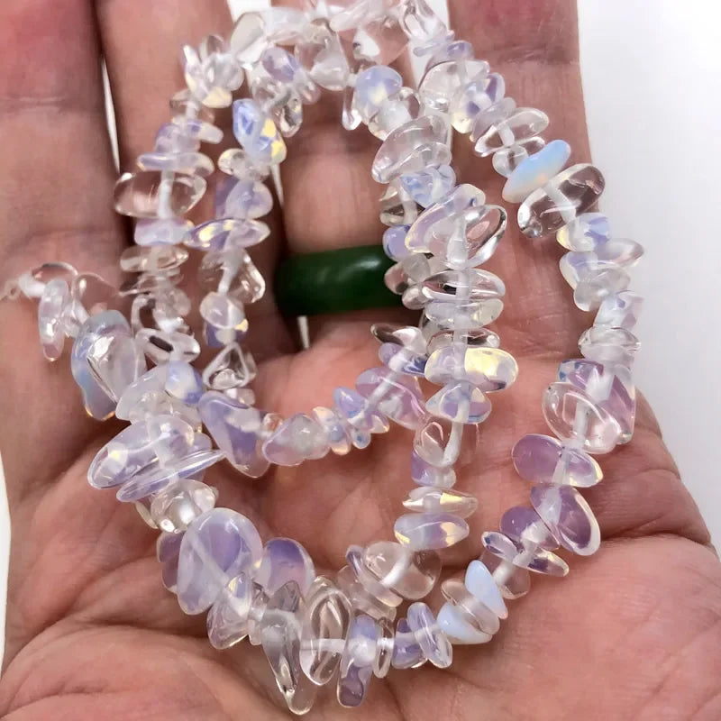 Natural Irregular Gravel Crystal Quartz Beads for Jewelry Making