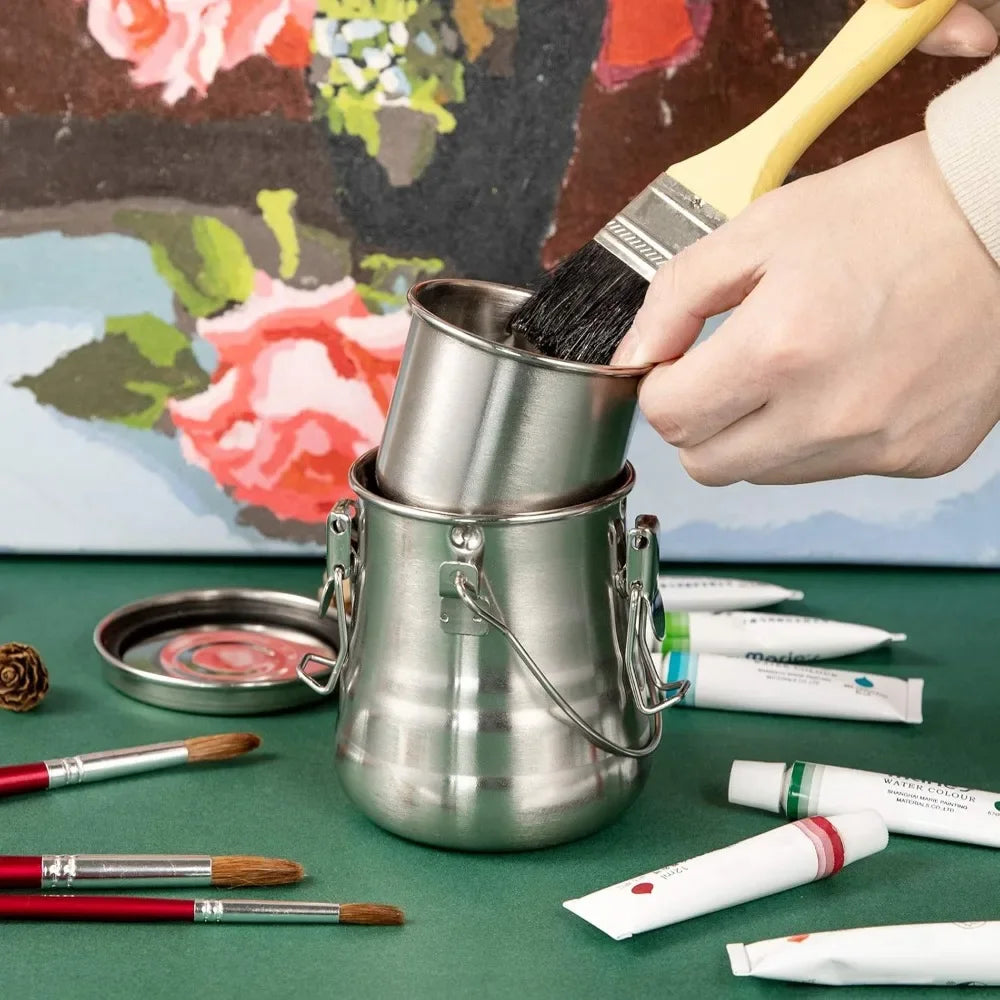 Airtight Stainless Steel Paint Brush Washer for Easy Cleaning