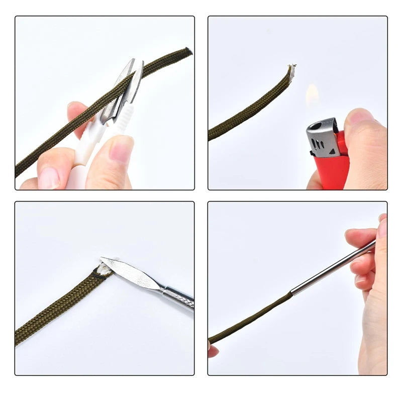12 Pcs Paracord Tools Set With Stainless Steel Knotter