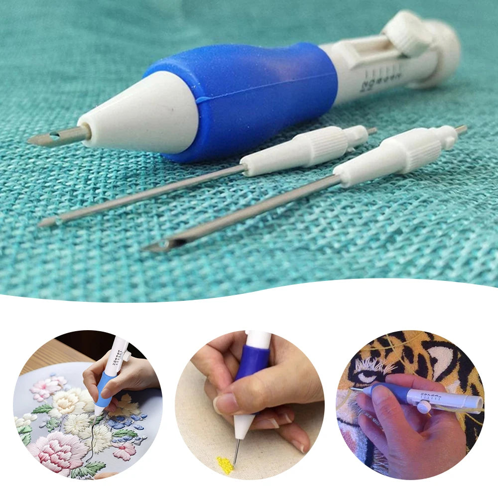 DIY Embroidery Punch Needle Kit Embroidery Pen Set Clothes