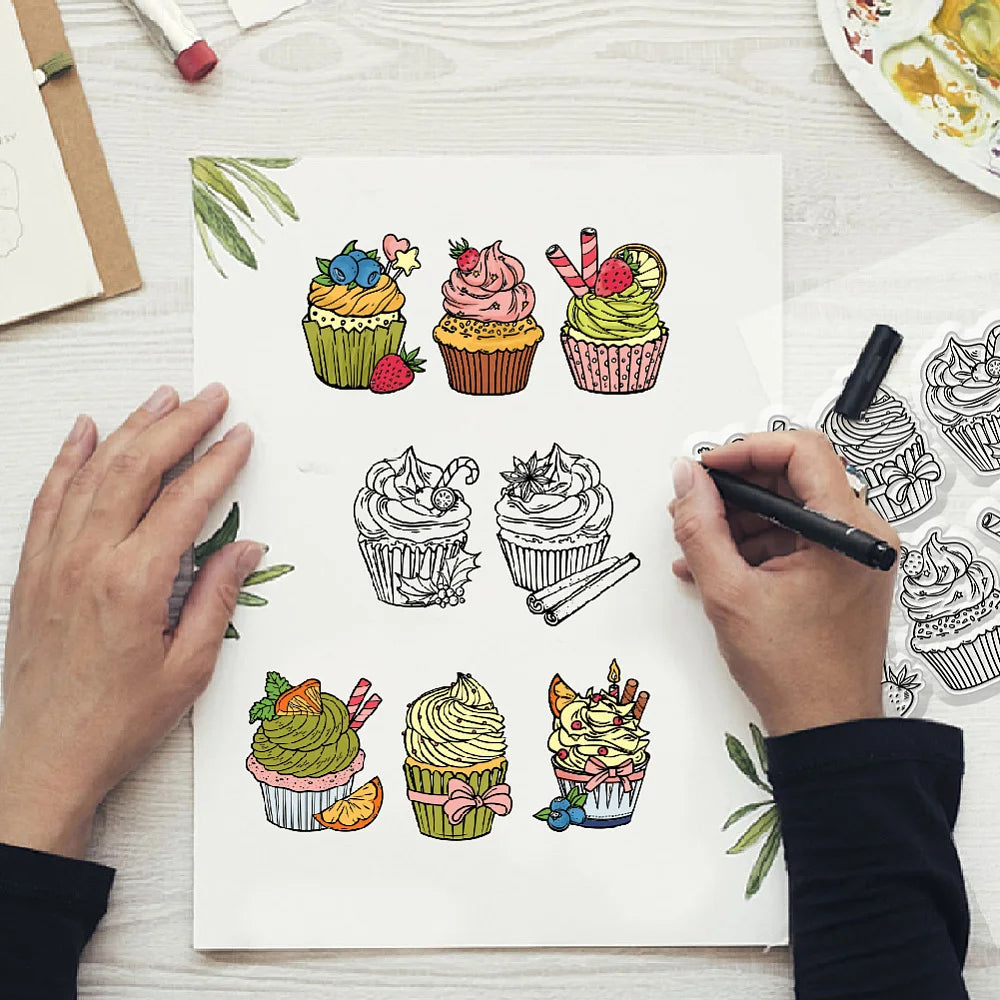 Custom Clear PVC Stamps for DIY Scrapbooking and Card Making