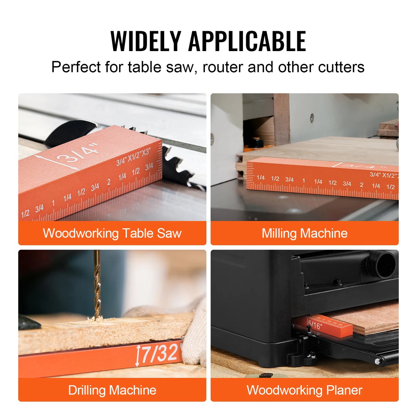 SucceBuy 16 Piece Aluminum Height Gauge Setup Blocks