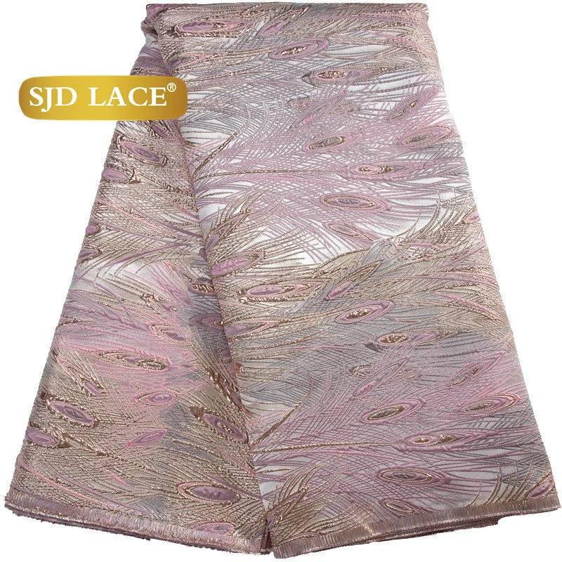 SJD Lace African Fabric High Quality French Jacquard for Dresses