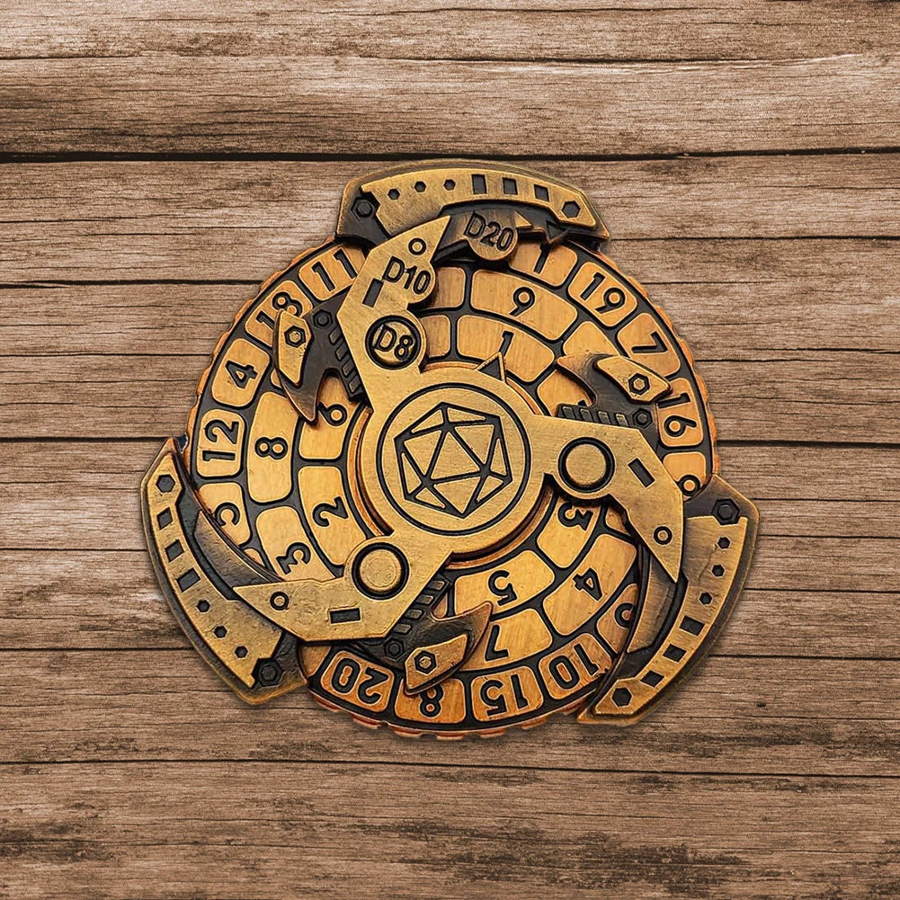 7 In 1 Dnd Dice Spinner Box And Fidget Gadget Metal Gyro
