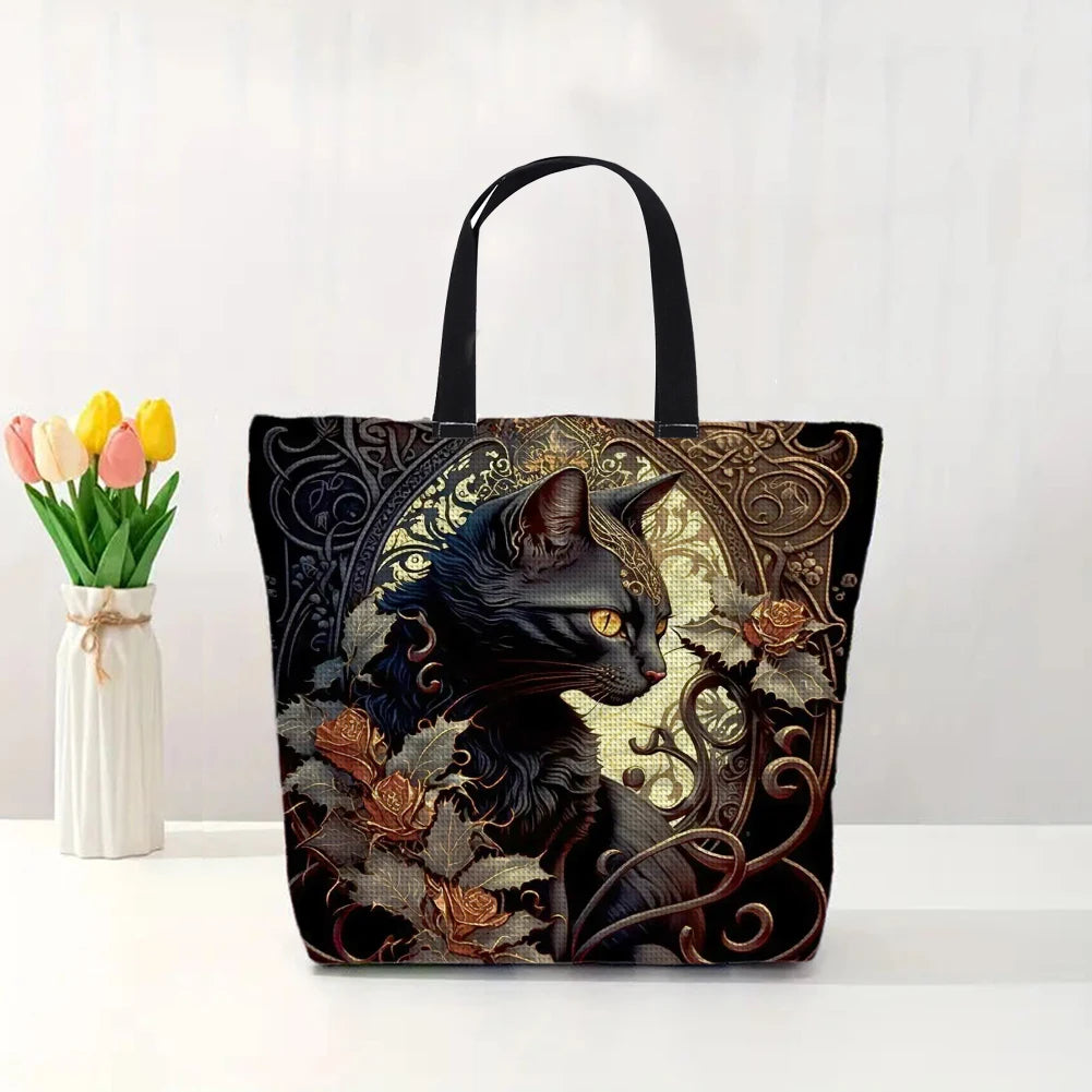 Personalized Embroidery Kit Bag Cross Stitch Cat Parrot