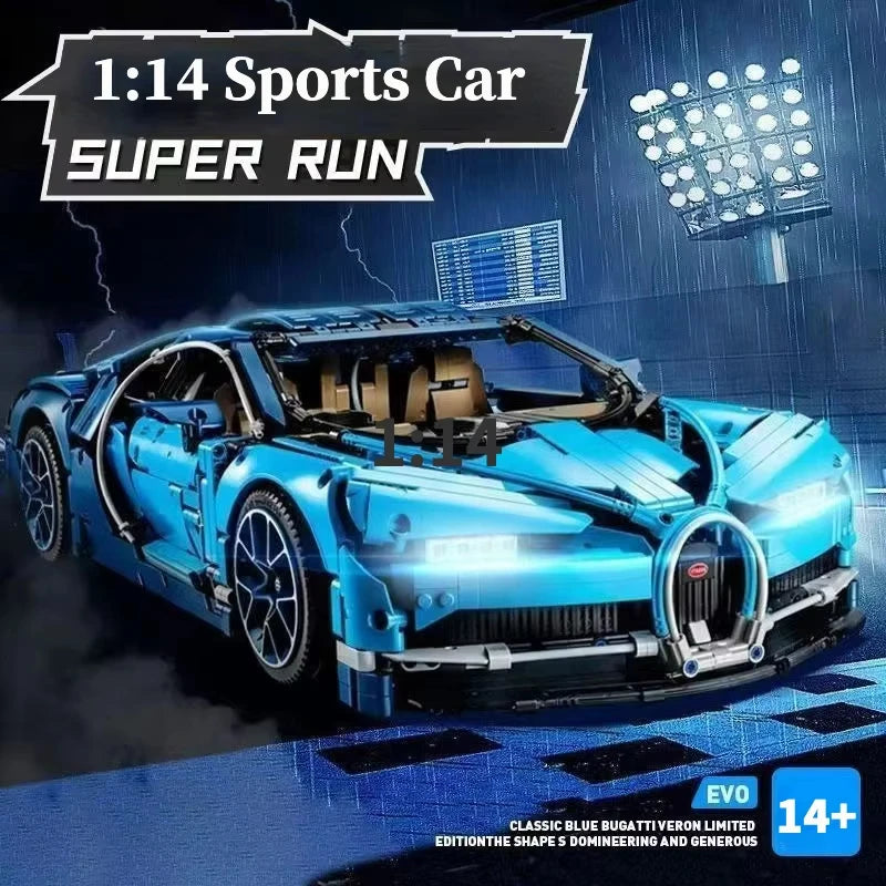 Bluce Sports Car MOC Building Blocks Kit for Boys 14 Plus