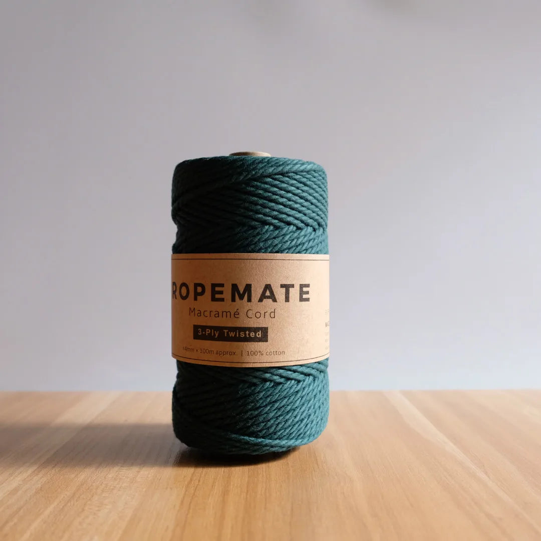 RopeMate Premium Soft Cotton Cord for DIY Macrame Bags 4MM 100M