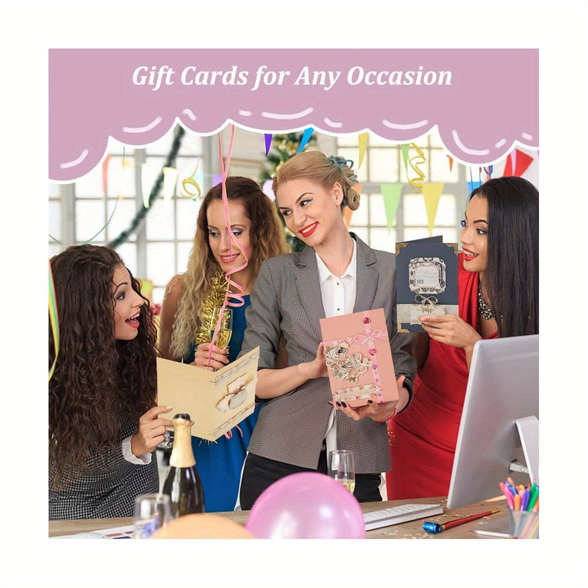DIY Envelope Card Kits With Pre Cut Paper For Crafting