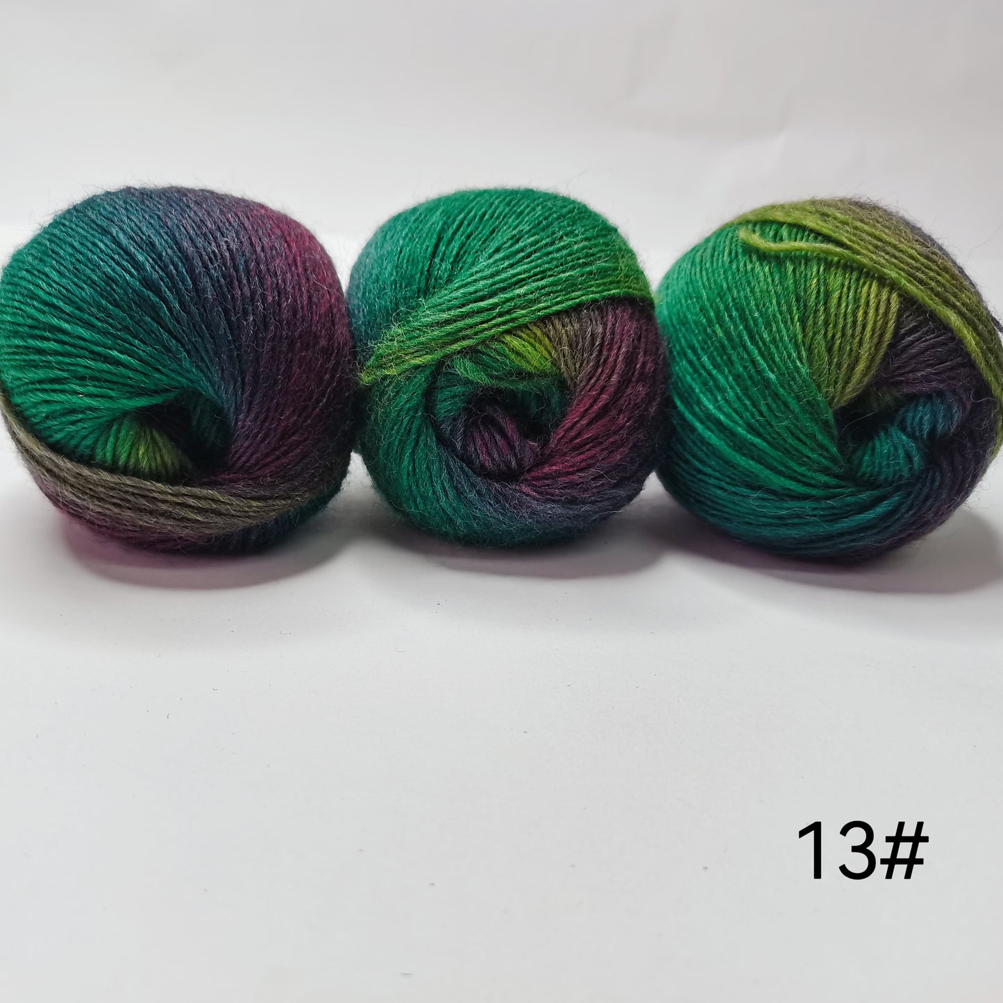 Rainbow Hand Spun 100 Percent Wool Yarn 3 Pack Knitting