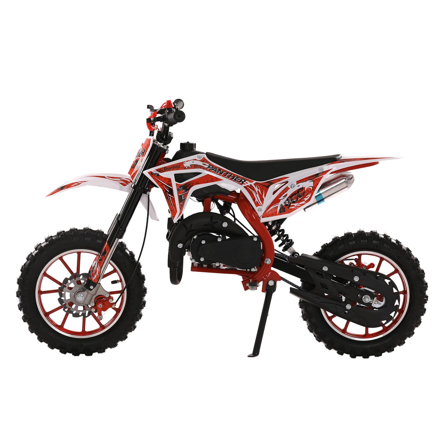 Gas-Powered Red 49cc 2-Stroke Kids Mini Motocross Bike