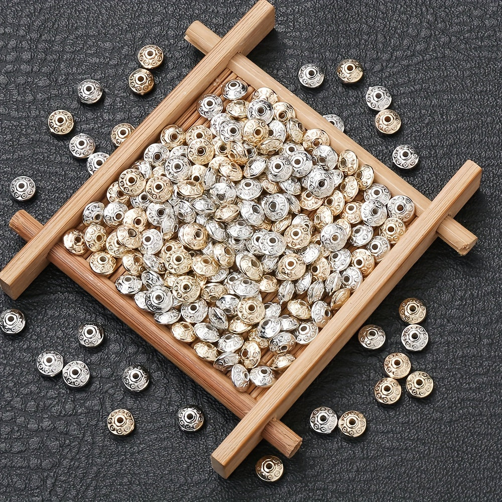 100 Pieces 6mm Oval Shaped CCB Beads for DIY Jewelry Making