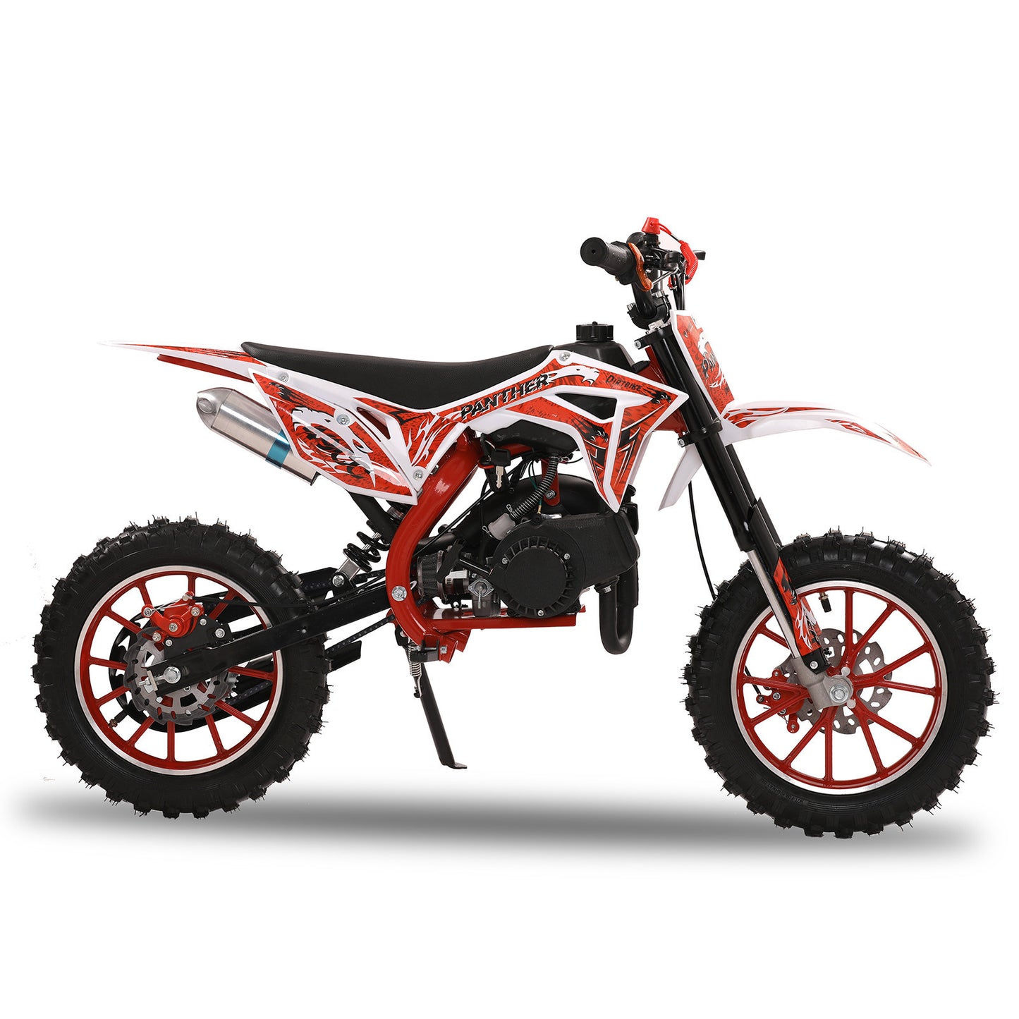 Gas-Powered Red 49cc 2-Stroke Kids Mini Motocross Bike