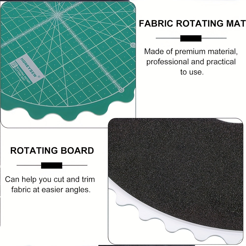 Rotating Self-Healing Cutting Mat for Art and Quilting Crafts