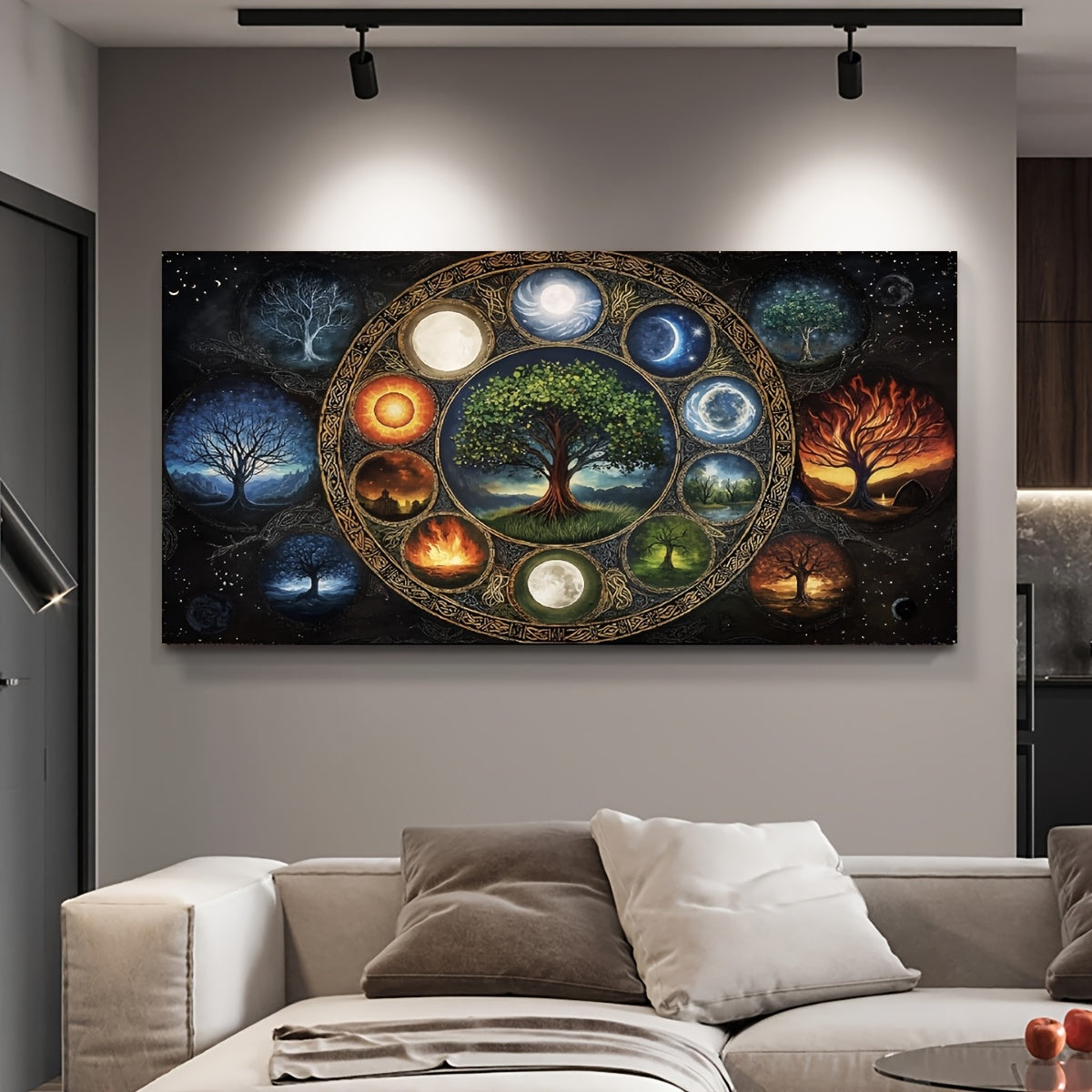 Tree Of Life Moonlight Diamond Painting Kit Round Drill