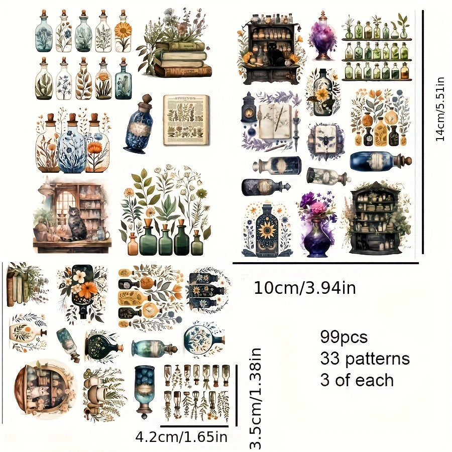 Forest Magical Herb Scrapbooking Kit With Crystal Cards