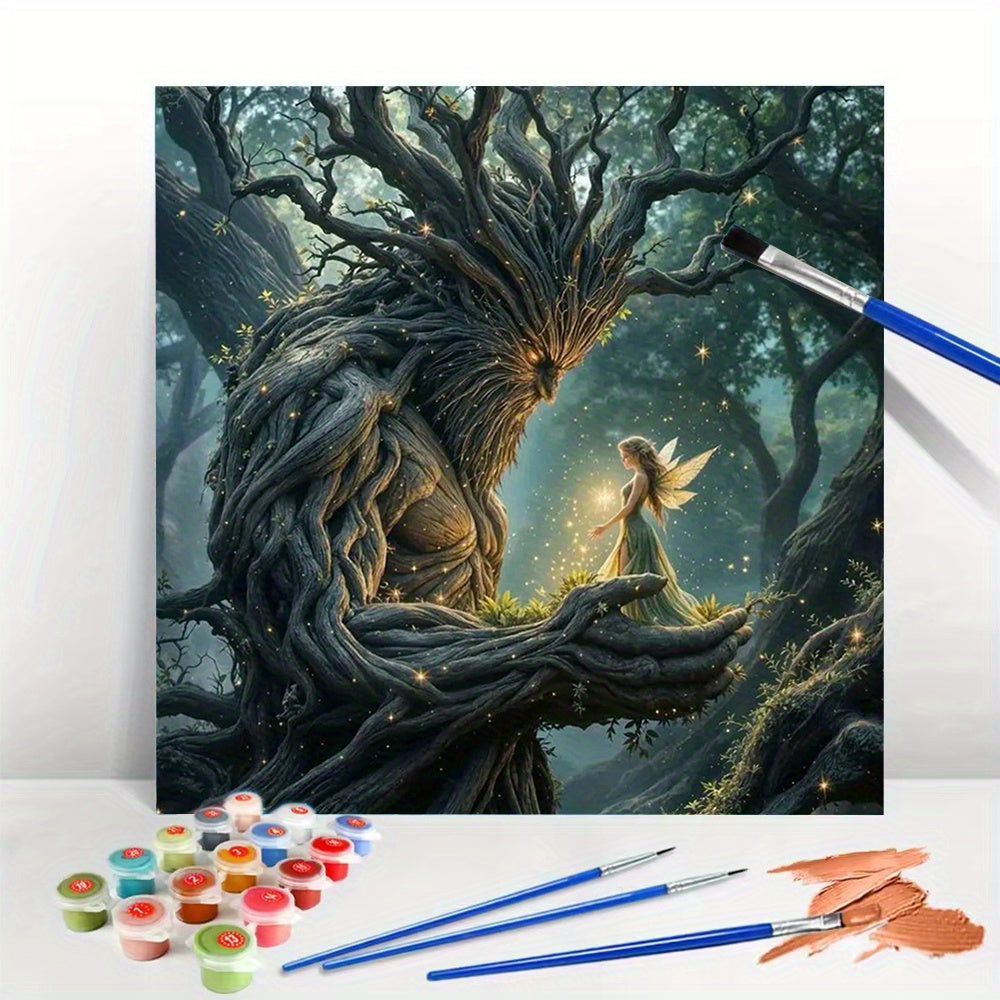Enchanted Forest Paint By Numbers Kit Glowing Tree Fairy
