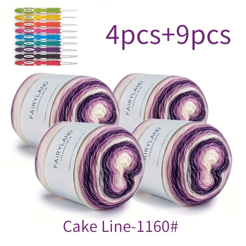 13pc Colorful Thread and Crochet Hook Set for DIY Crafts