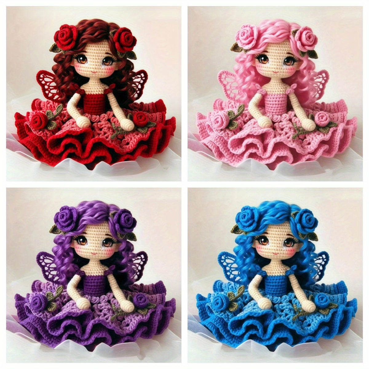 Beginner Crochet Kit Amigurumi Dolls Set With Step By Step