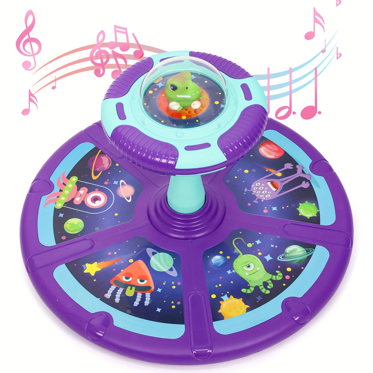 Sit And Spin Toddler Toy With Music LED Lights 360 Spin