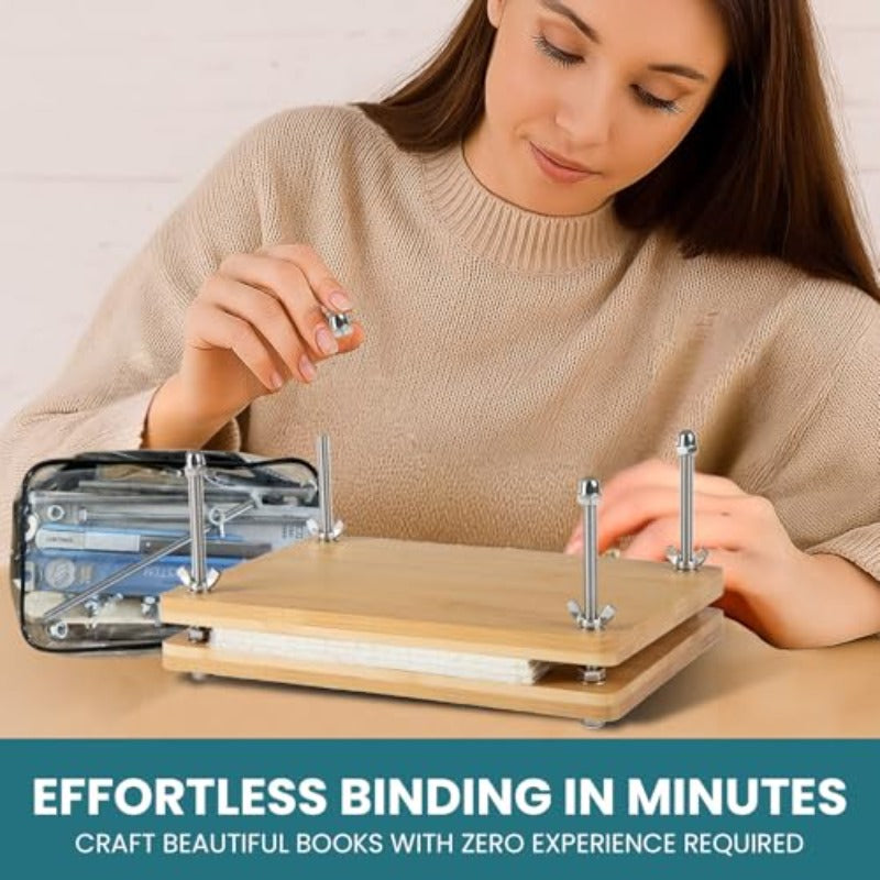 67 Piece Book Binding Kit With Cutting Mat And Press System