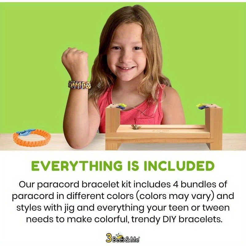 3 Bees And Me Paracord Bracelet DIY Kit For Teens Tweens