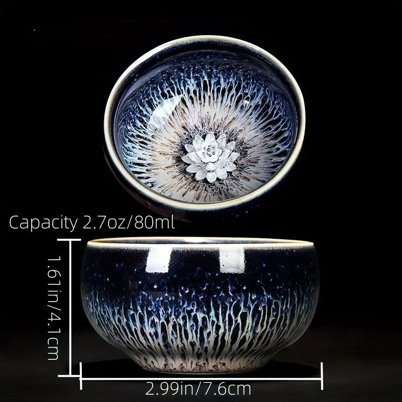 Handmade Jian Zhan Ceramic Tea Cup Traditional Porcelain