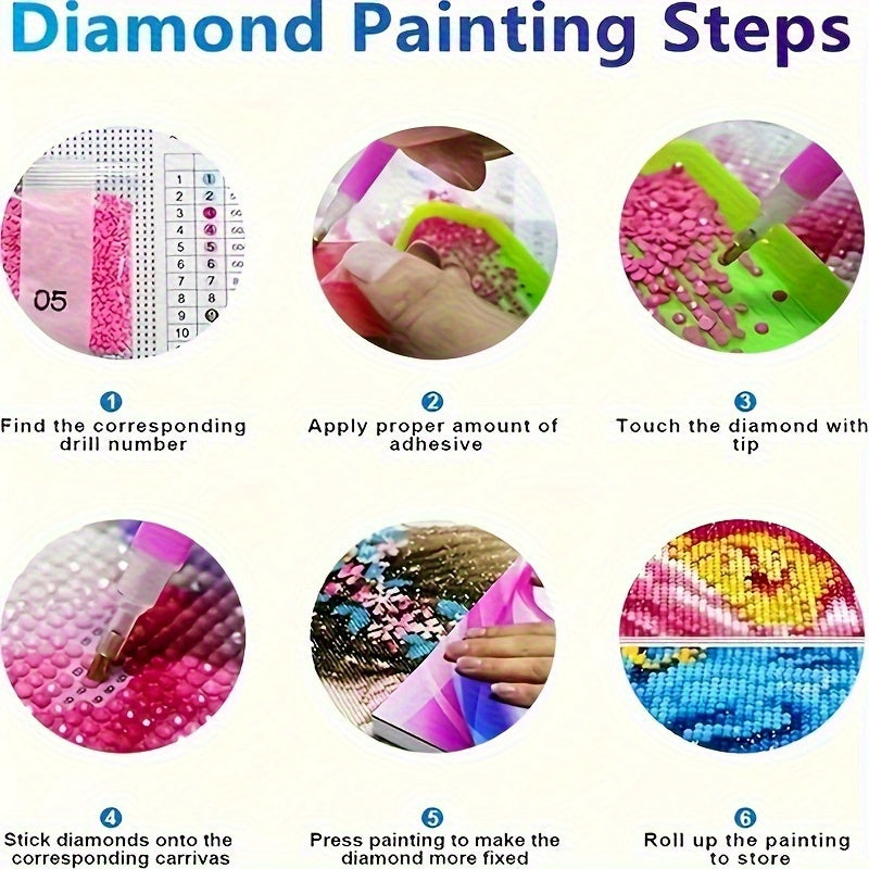 Luxurious Religious Round Diamond Painting Set Art