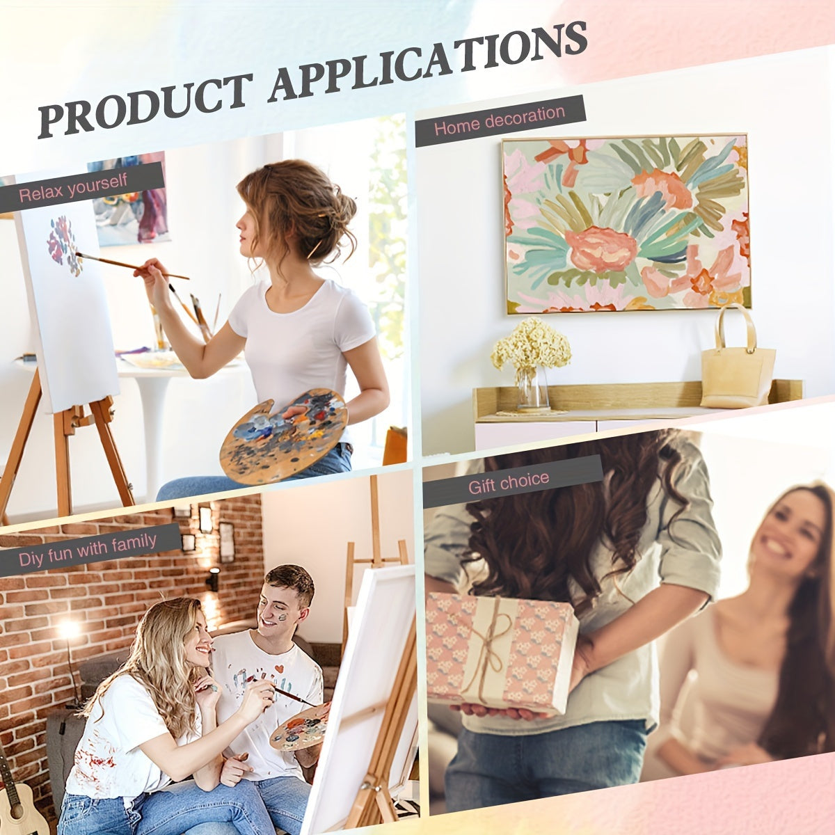 Adult Beginner Paint By Number Aurora Painting Kit DIY 16X20