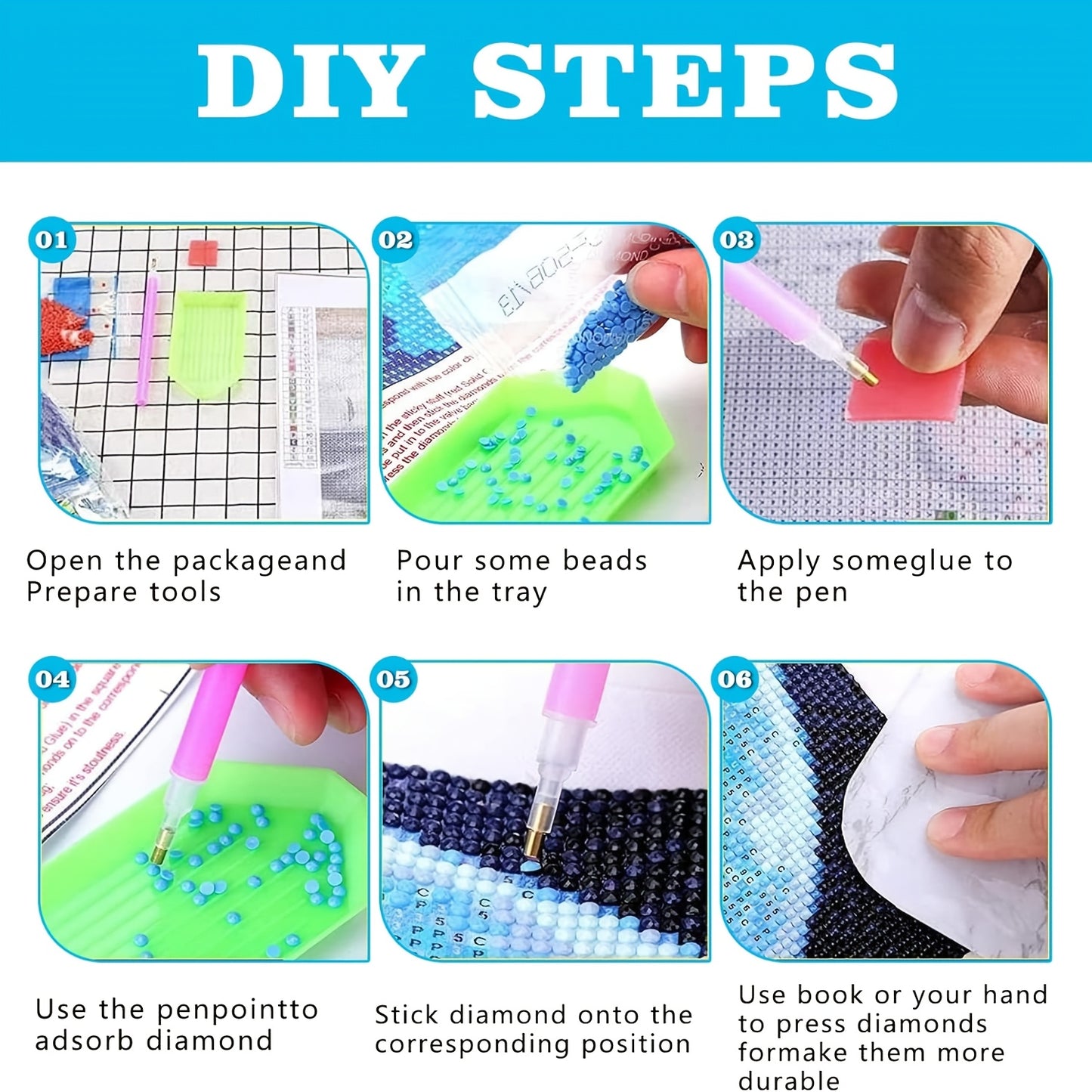 DIY 5D Full Diamond Painting Kit Little Girl Wall Art