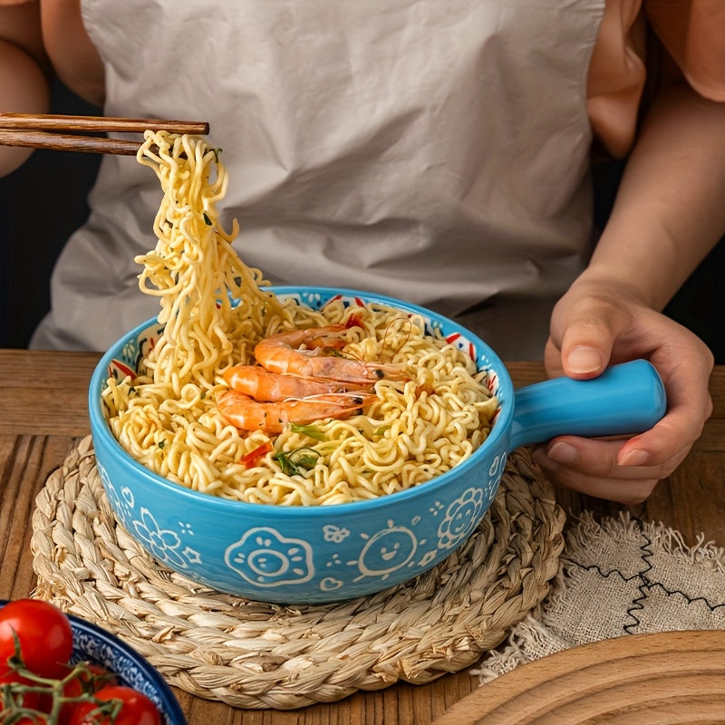 Zenora Bohemian Ceramic Bowls With Handle Heatproof Deep
