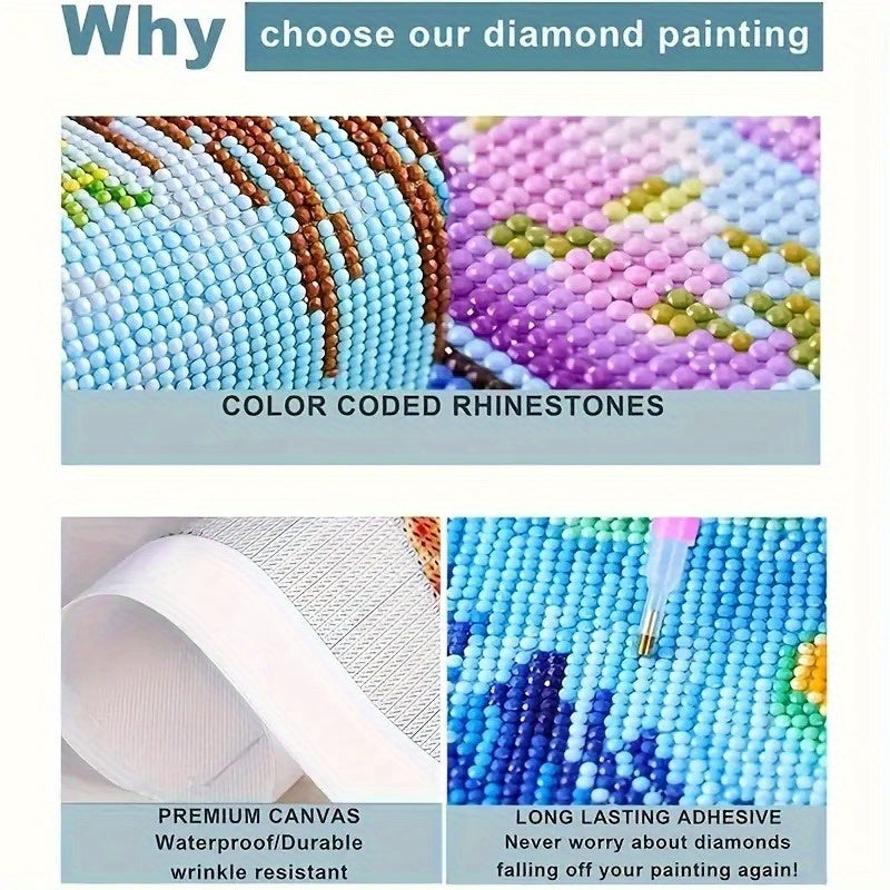 Patriotic Diamond Painting Kit We The People Flag Design