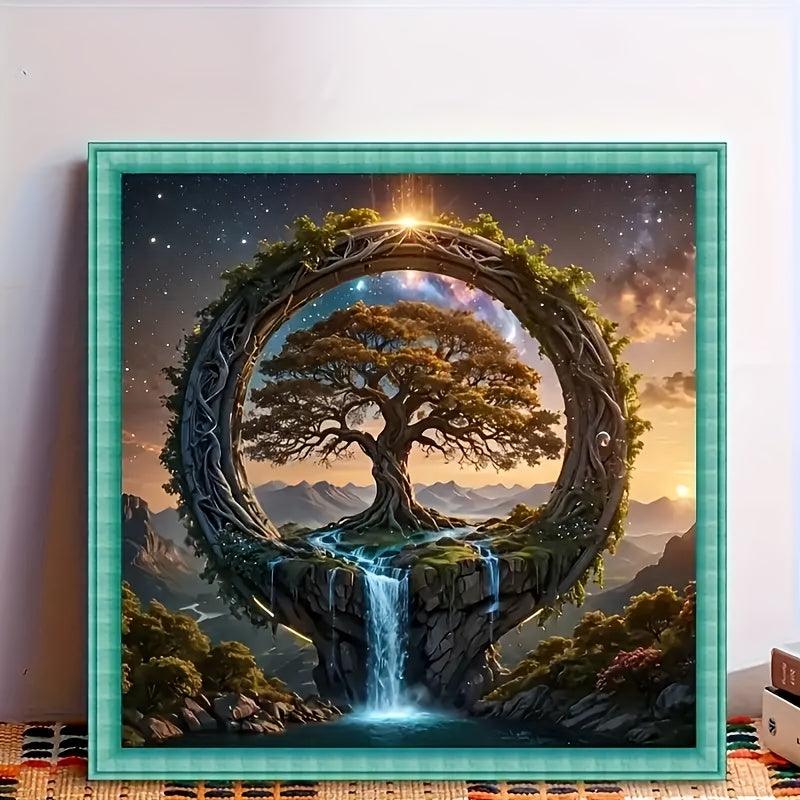 Tree of Life Frameless Diamond Painting Kit 19.69 Round 5D