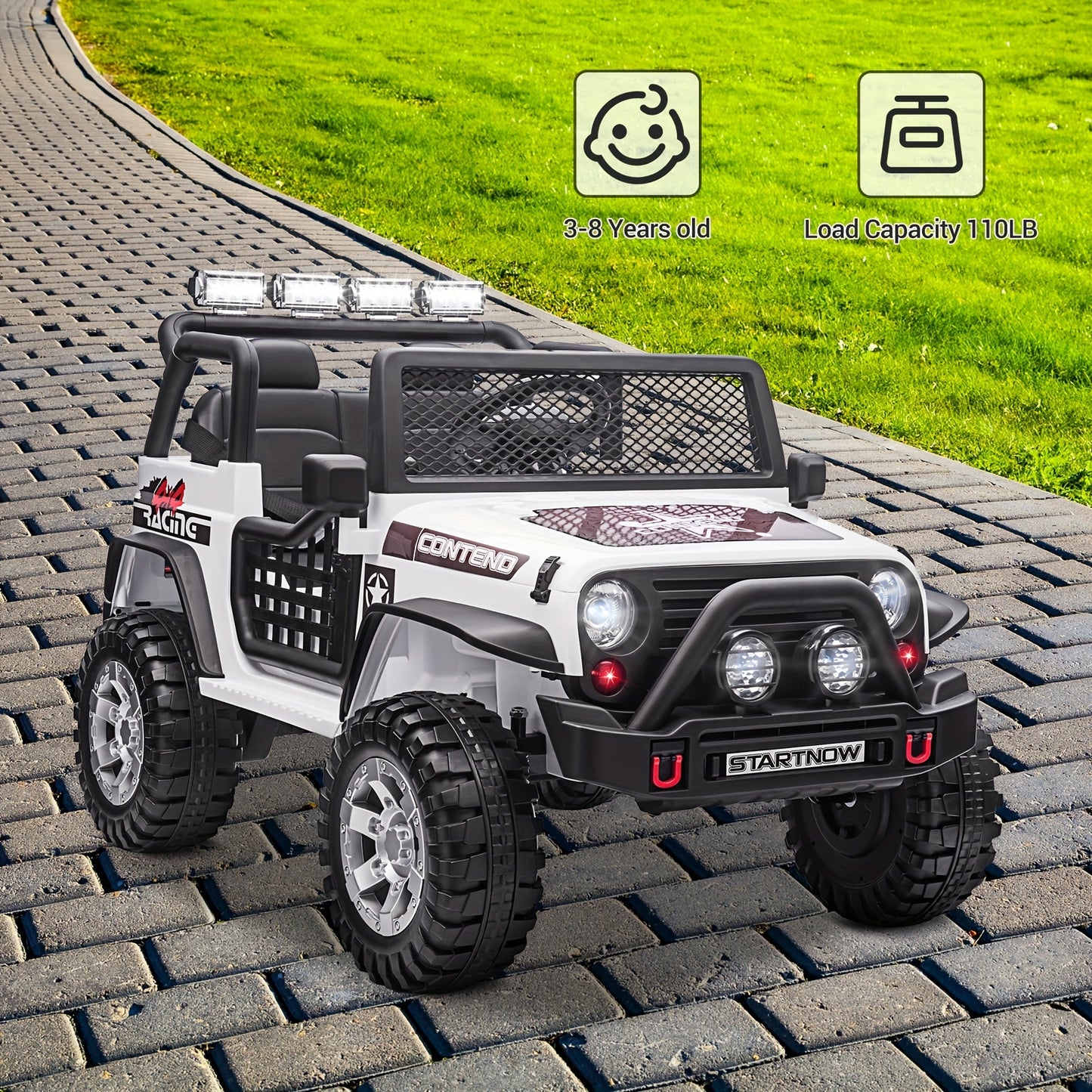 2 Seater Kids Ride On Truck 12V Remote Control Electric Car
