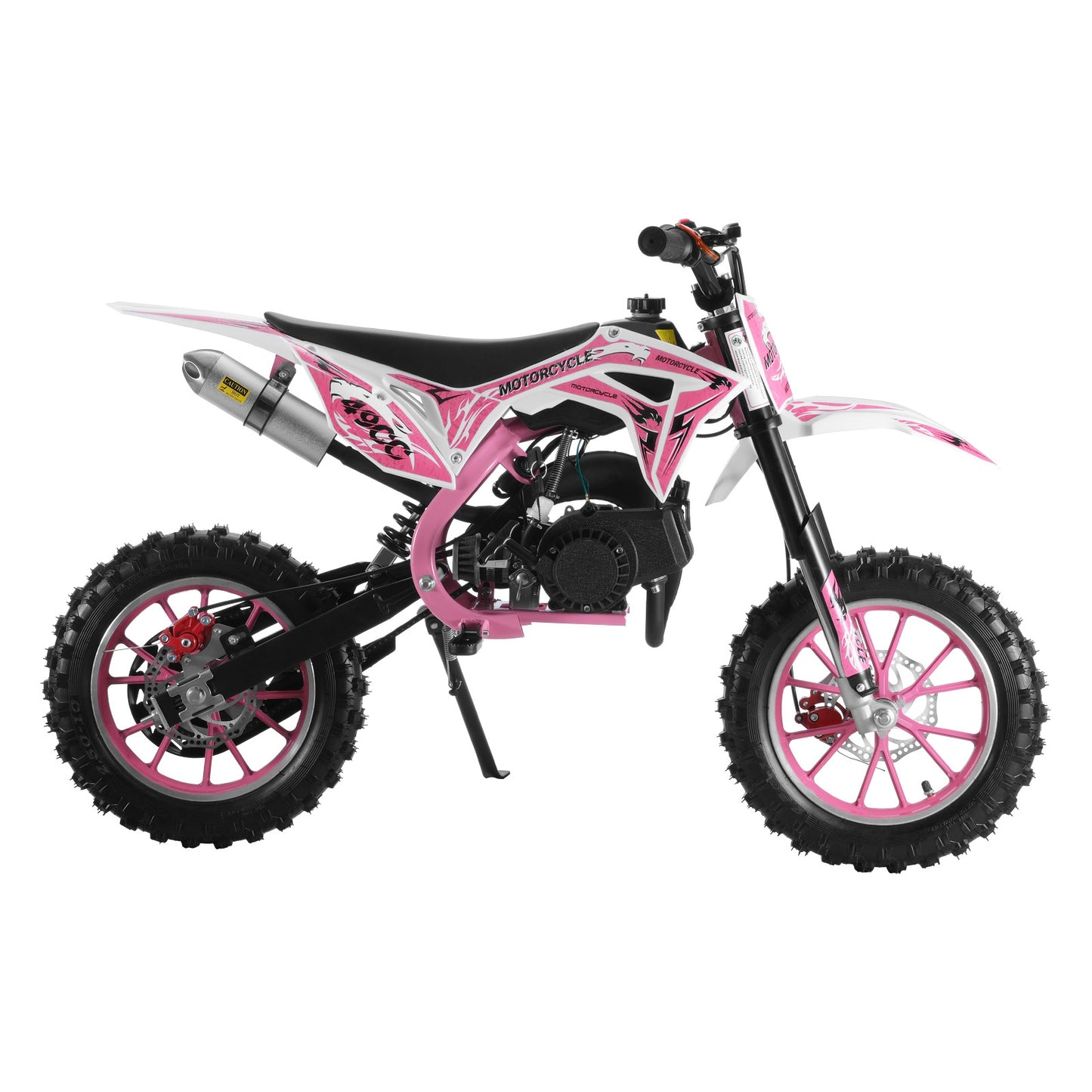 Gas-Powered Red 49cc 2-Stroke Kids Mini Motocross Bike