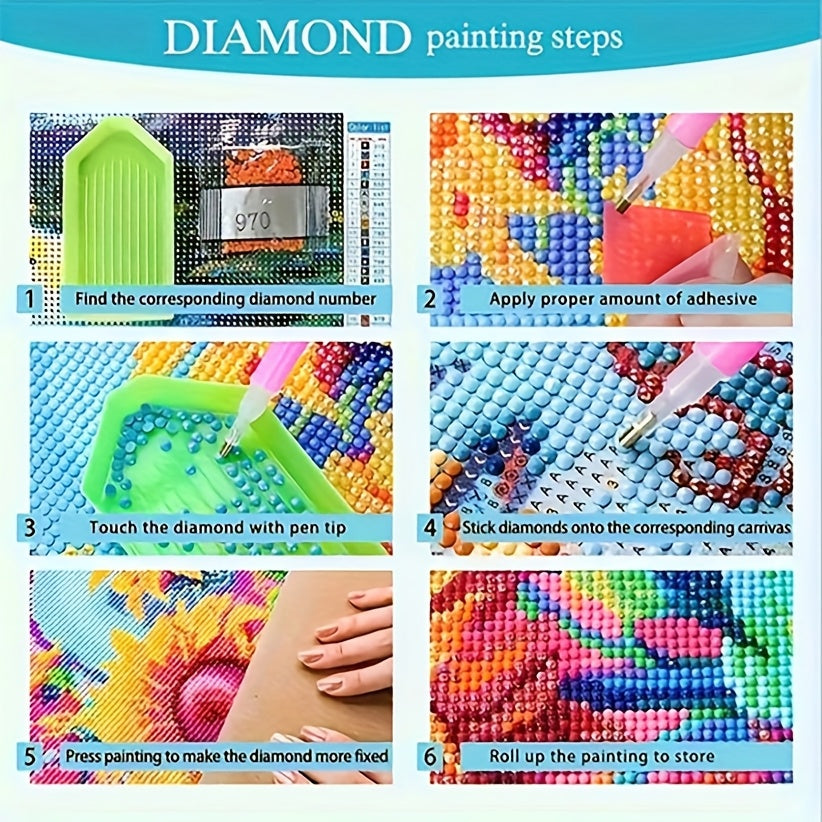 Pouting Girl Diamond Painting Kit Frameless Wall Decor