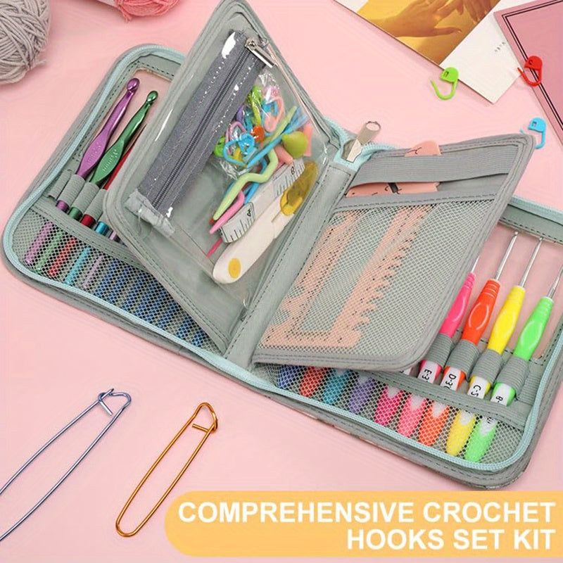 Beginner Crochet Kit With Yarn And Soft Handle Tools