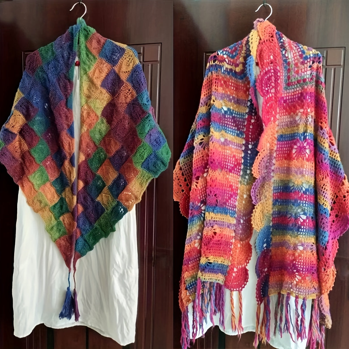 6 Pack 100 Percent Wool Yarn Gradient Green Pink For Shawls