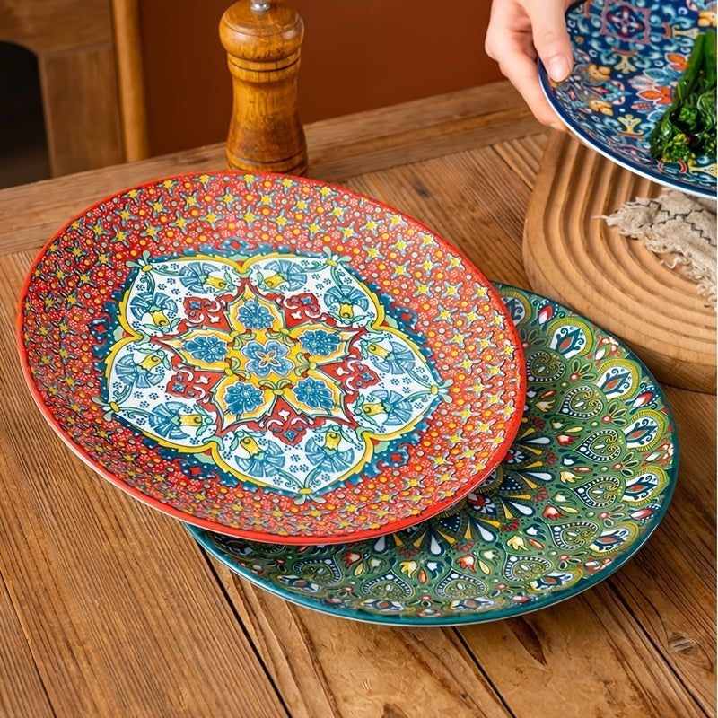 Zenora Bohemian Ceramic Bowls With Handle Heatproof Deep