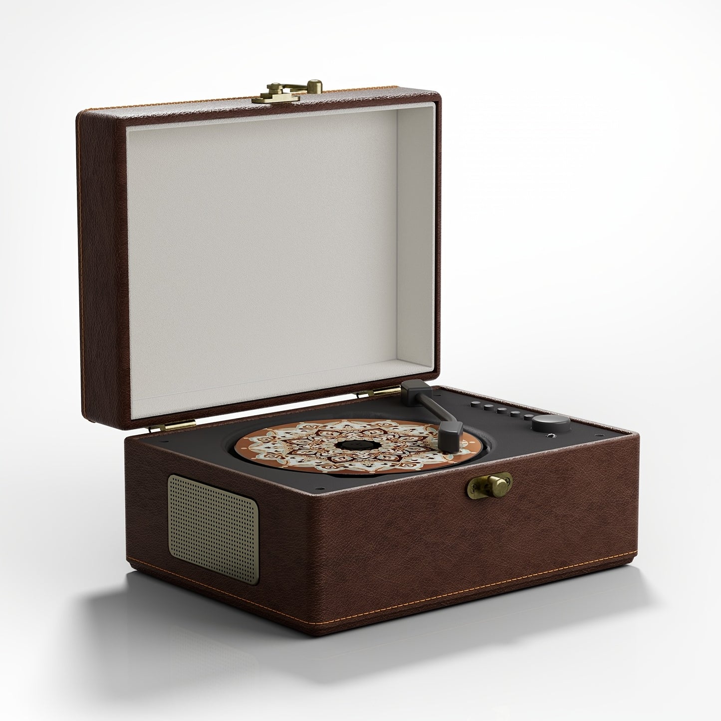 Yintiny Box Style CD Player With Built In Speakers Wireless
