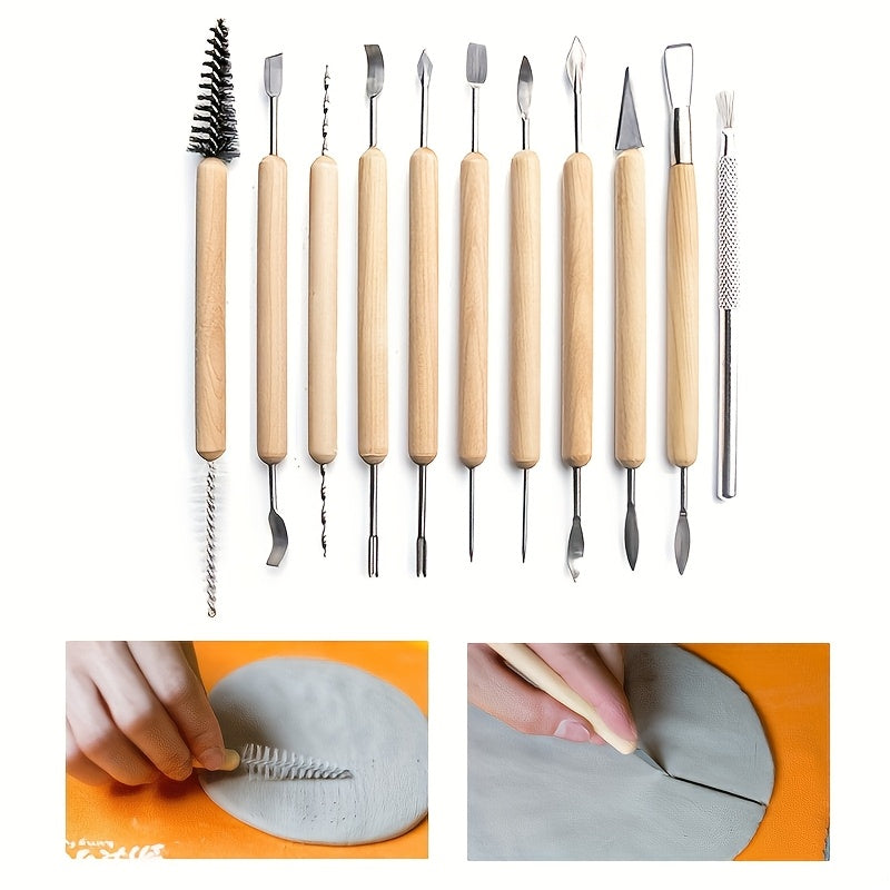 40 Piece Ceramic Tool Kit For Wood Carving And Pottery Art
