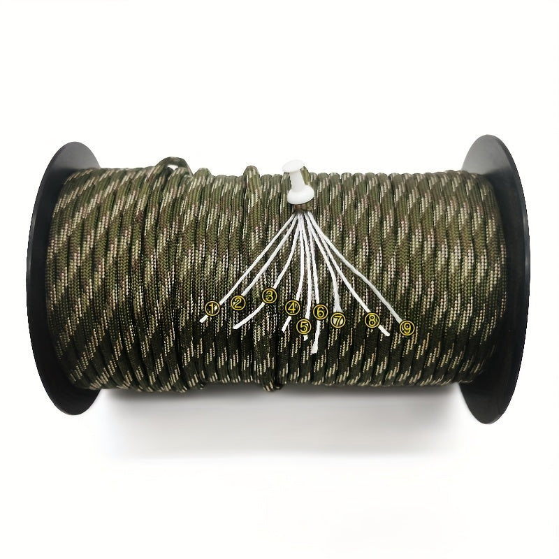 9 Core 4mm Nylon Rope 1969 Inch 9 Strand Survival Cord
