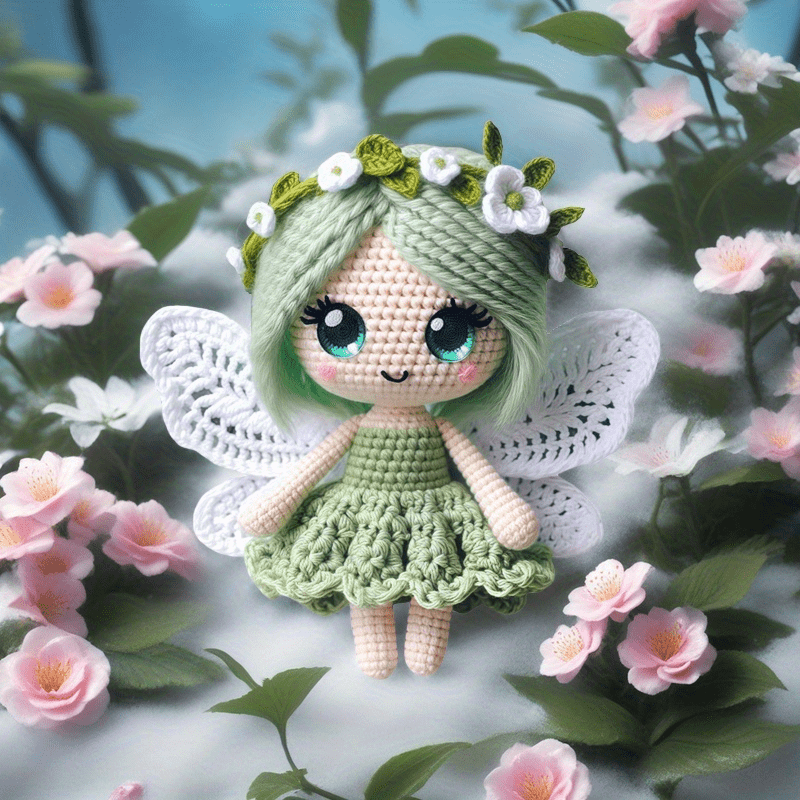 Butterfly Girl Crochet Doll Kit For Beginners Gift Set
