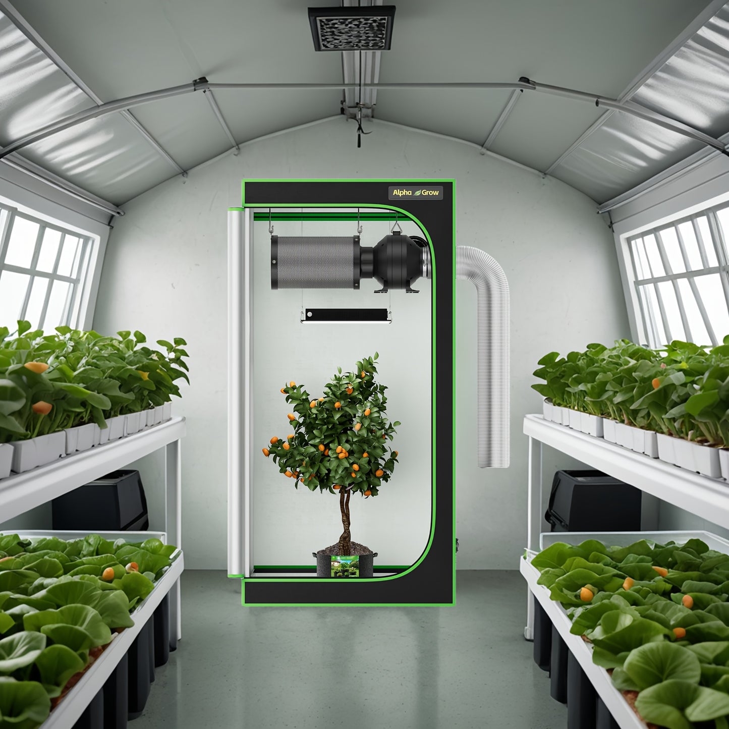 Alphagrow Portable Grow Tent 2x2 3x3 4x4ft Heavy Duty