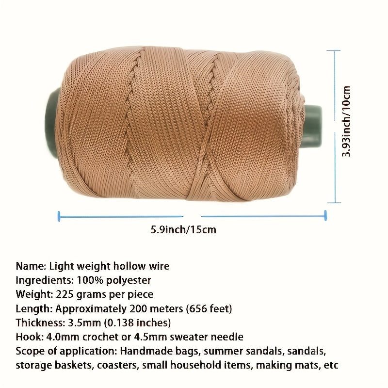 Multicolor Ice Twine Hollow Thread 450g For DIY Knitting