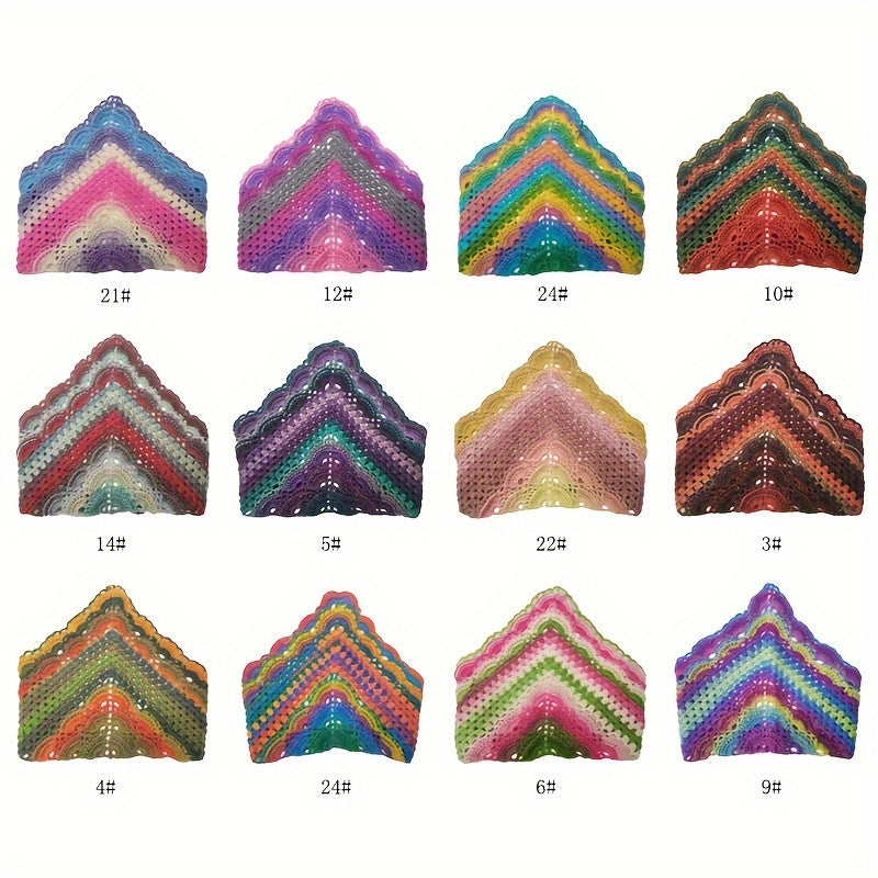 Rainbow Hand Spun 100 Percent Wool Yarn 3 Pack Knitting