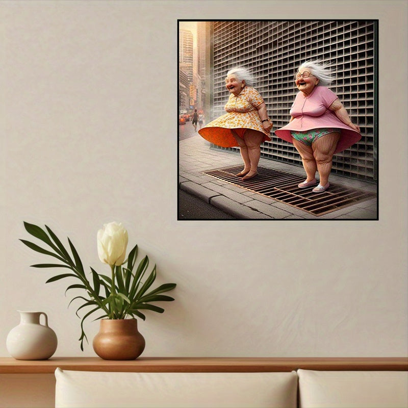 5D Diamond Painting Set DIY Happy Elderly Besties Wall Decor