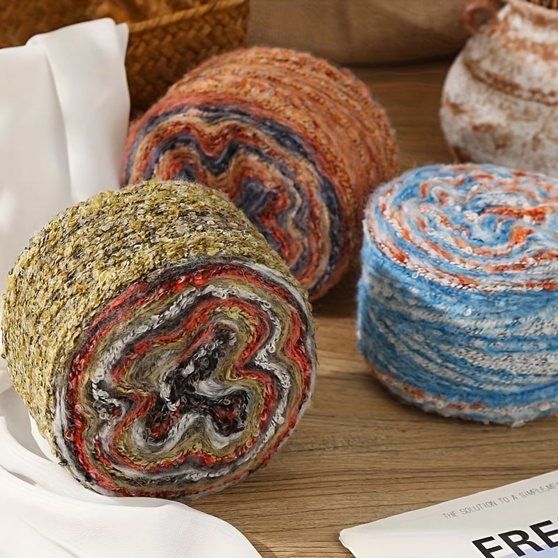 Rainbow Cake Yarn 50g Ball Beige Acrylic Knitting Crochet